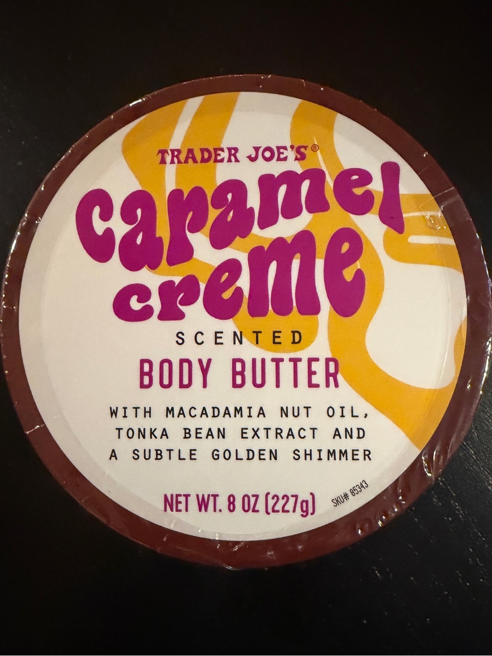 Trader Joe’s Caramel Creme Scented Body Butter NWT